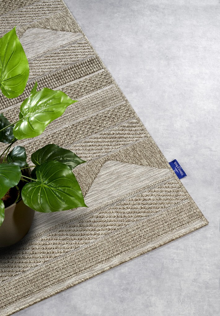 Kusový koberec Villeroy & Boch 106080 Brown – na von aj na doma, 190x290, hnedá, chodba / predsieň, Villeroy & Boch