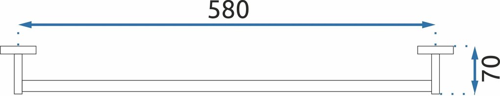 Rea príslušenstvo, 1-ramenný vešiak do kúpeľne na uteráky MIST 01, 253374, zlatá lesklá, REA-80008