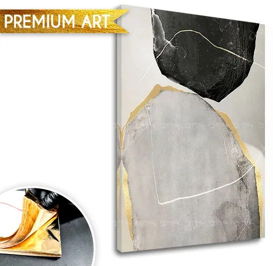 Obrazy na plátne - PREMIUM ART – Abstrakt Mlynské kamene | rôzne rozmery