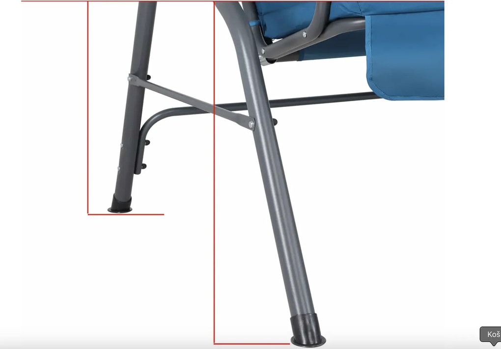 Záhradná hojdačka CANOPS modrá