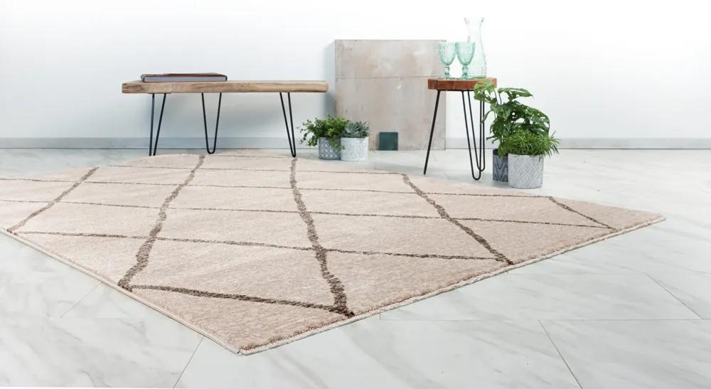 Lalee Kusový koberec Agadir 501 Beige Rozmer koberca: 80 x 150 cm