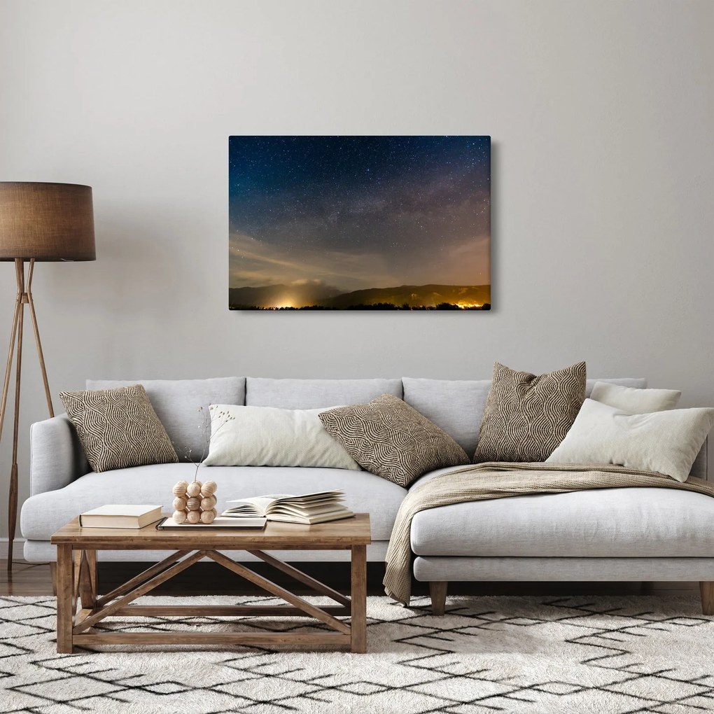 Obraz nočnej oblohy (90x60 cm)
