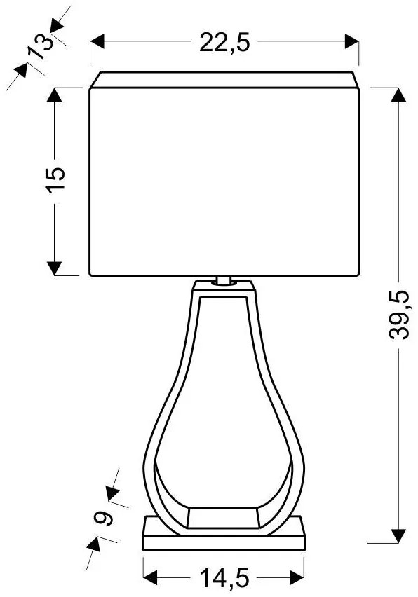 Candellux FEMO Stolná lampa 1X60W E27 brown 41-79985