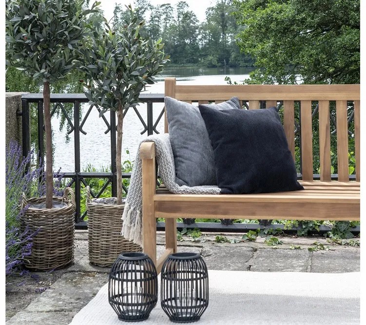 Dizajnová záhradná lavica Rimma 150 cm teak