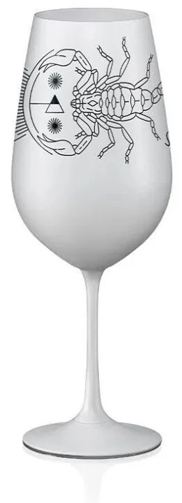 Crystalex pohár Zverokruhy Škorpión biela 550 ml
