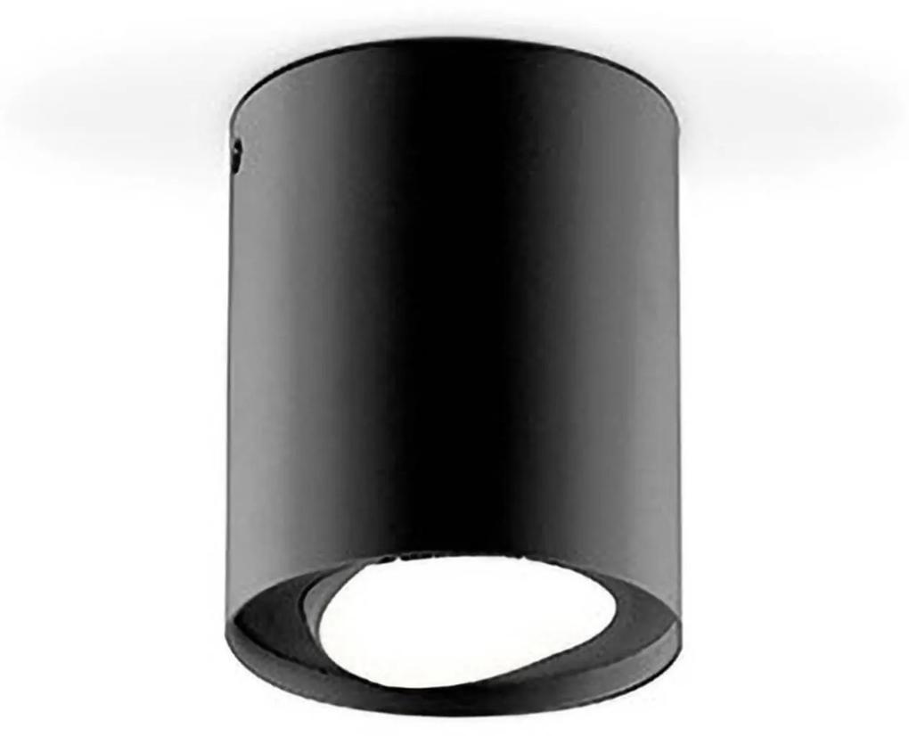 EVN Kardanus stropné LED svetlo Ø 9 cm, čierna