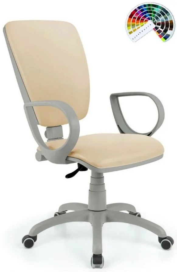 ALBA Kancelárska stolička TORINO GREY čalúnenie BONDAI, BOMBAY, FORTIS