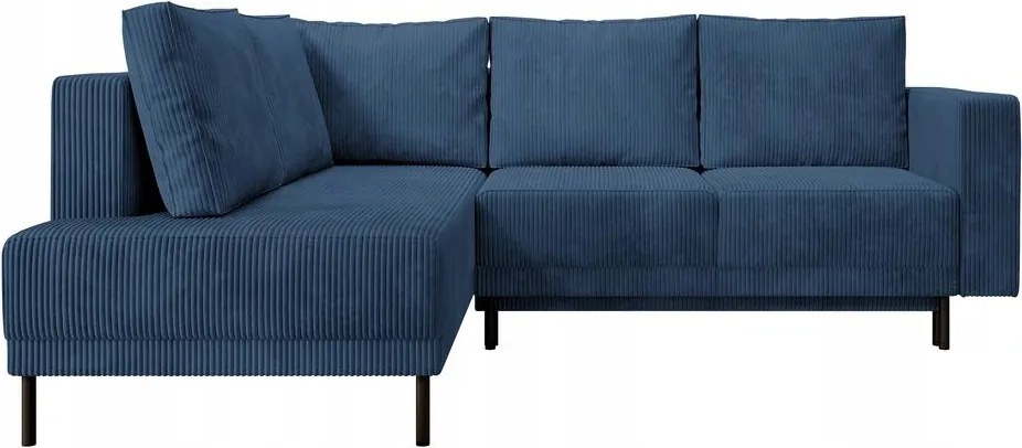 Rohová sedacia súprava Rodriguez (L) (námornícka modrá čierna)