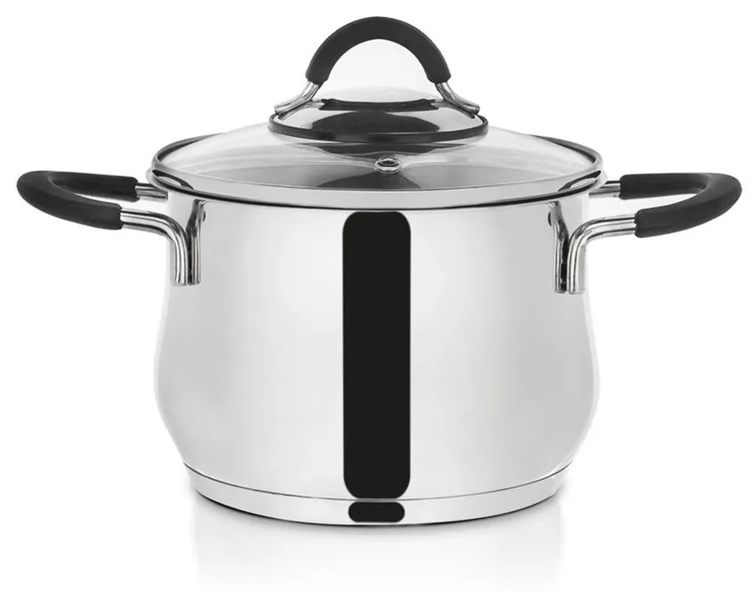 Orion Hrnec nerez DALIE 2,4 l sklenená pokrievka , 2,4 l