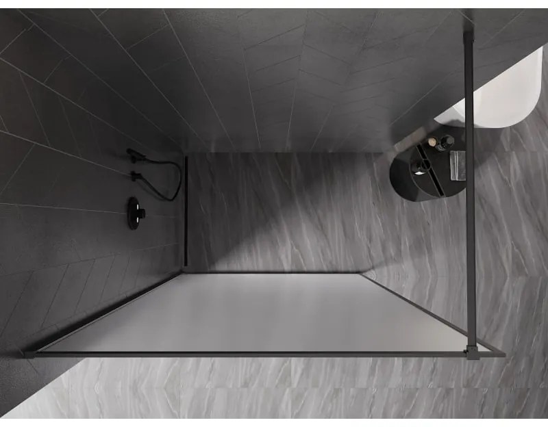 Mexen, Mexen Kioto-XF sprchová stena s rámom 60 x 202 cm, mráz 10 mm, pištoľový kov - 800-060-104-95-30-X