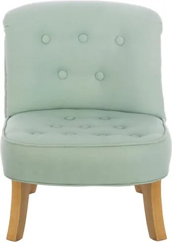 Dětské lněné křeslo mátové 17 cm Biela