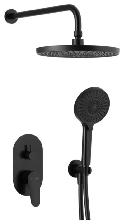 KFA Armatura 5559-501-81- Sprchová sada s podomietkovou batériou OTAVA matná čierna