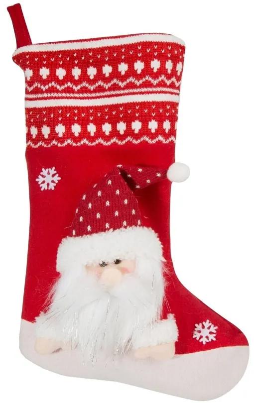 Krásna vianočná dekorácia v tvare ponožky