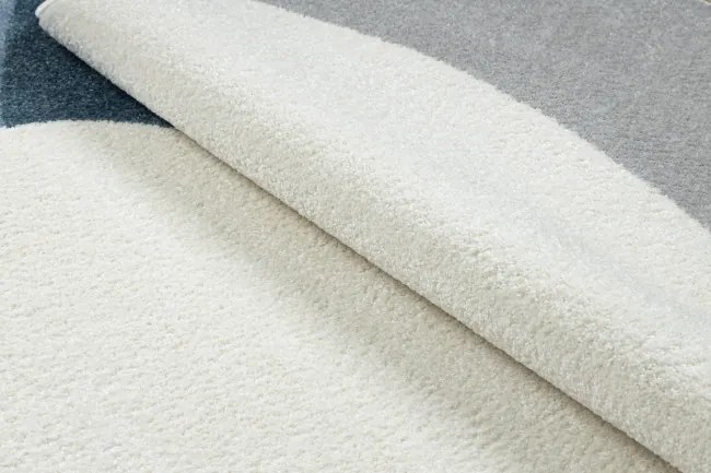 Koberec FUSION Shape 5710 biely / modrý