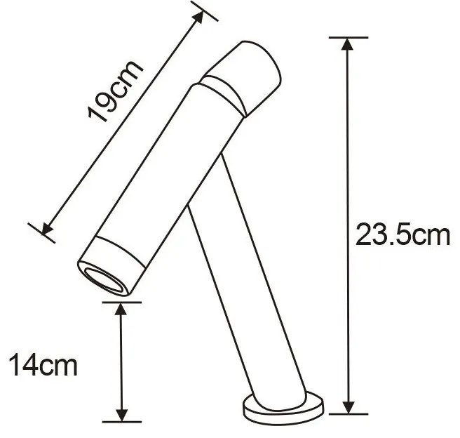 Mexen Astro umývadlová batéria, čierna, 746900-70