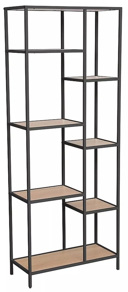 Regál Costa A 70 cm dub prírodný/čierny