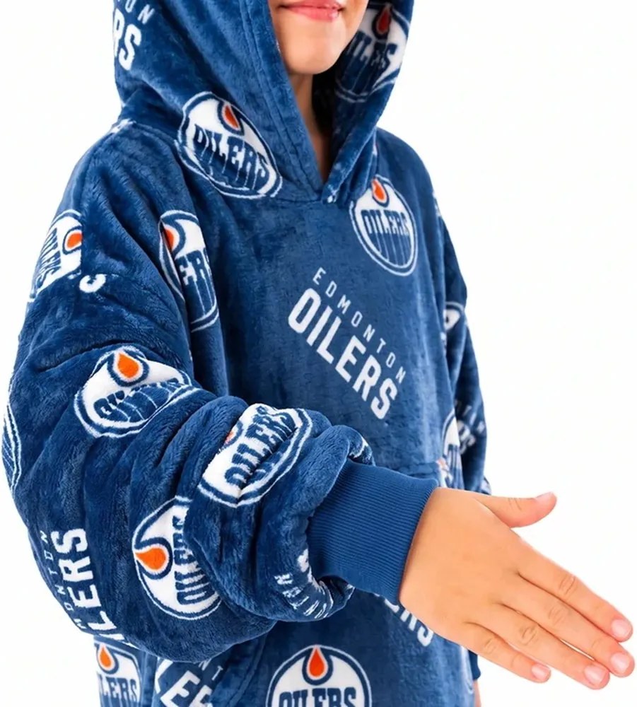 Mikinová televízna deka NHL Edmonton Oilers – veľ. S