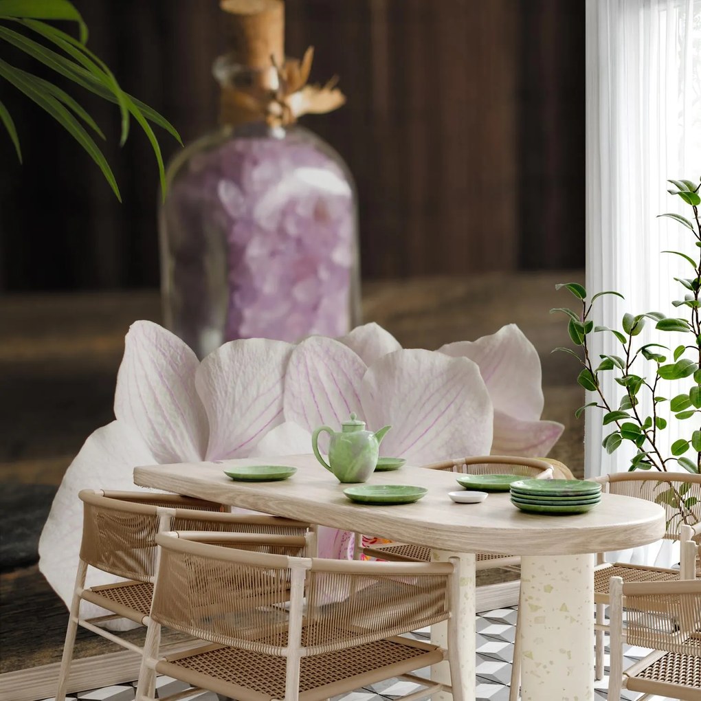 Fototapeta - Orchidey a spa (147x102 cm)