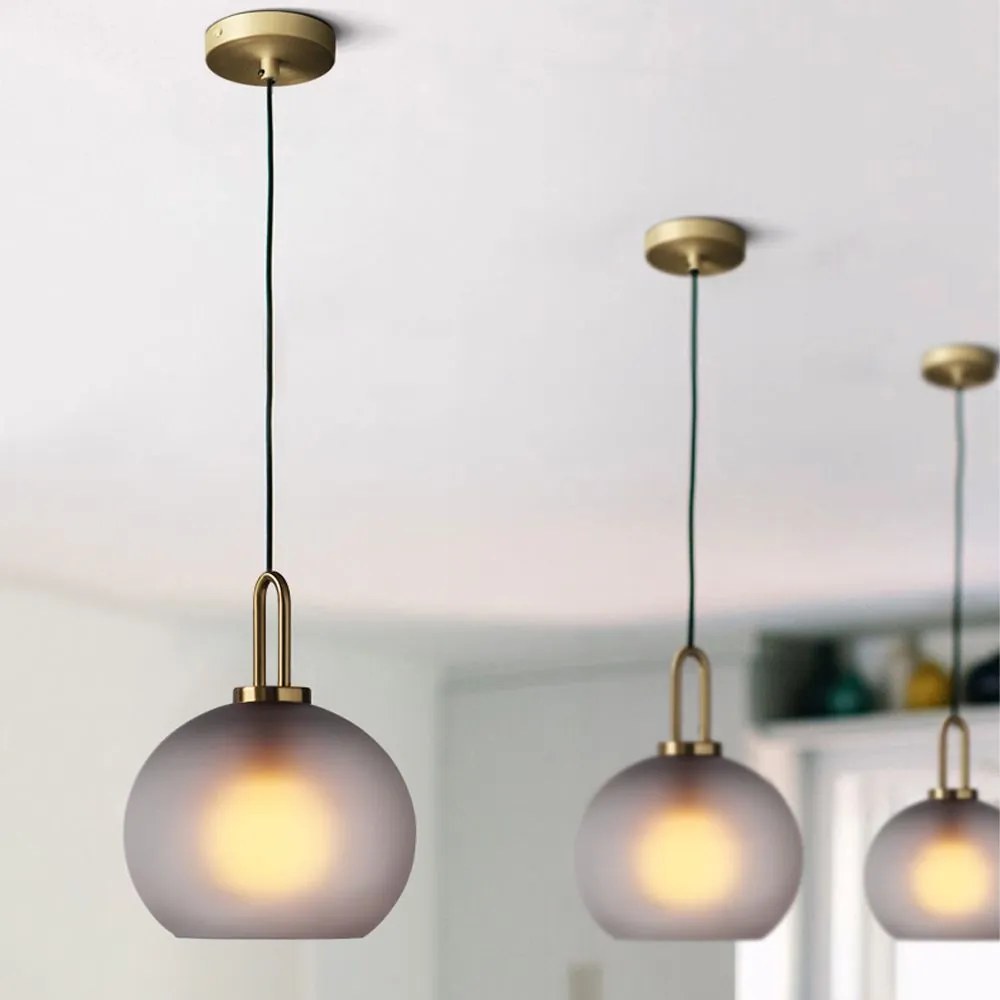 Toolight - Stropné svietidlo 20cm 1xE27 60W PP626-1CP, šedá, OSW-05630