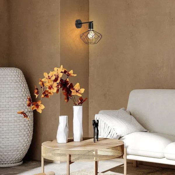 Rabalux 71064 - Nástenné svietidlo FRAN 1xE27/40W/230V pr. 20 cm čierna