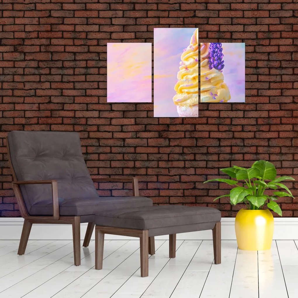 Obraz - Zmrzlina s levanduľou (90x60 cm)