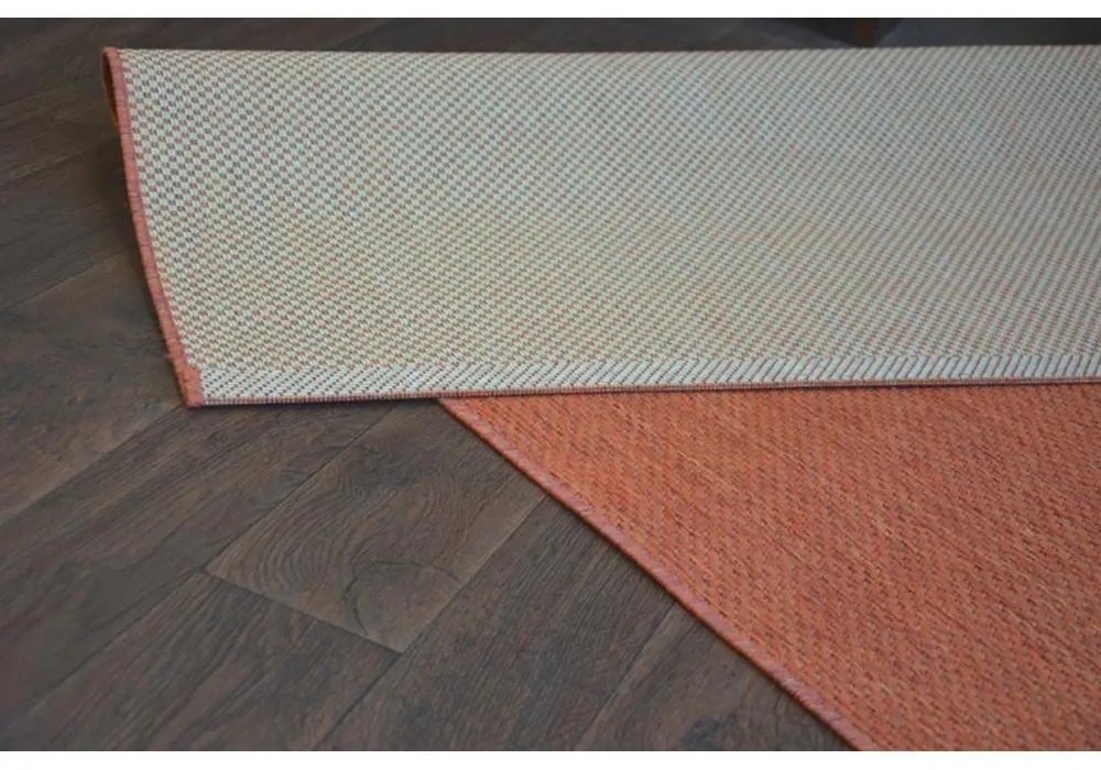 Kusový koberec Flat terakotový 60x180cm