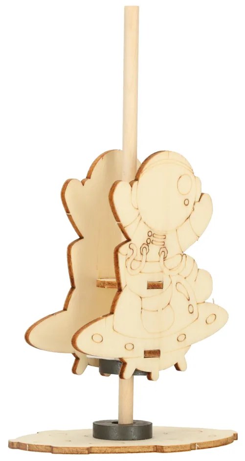 KIK Vzdelávacia drevená sada 4v1 – DIY vedecké experimenty (mechanika, gravitácia, magnety) 8+