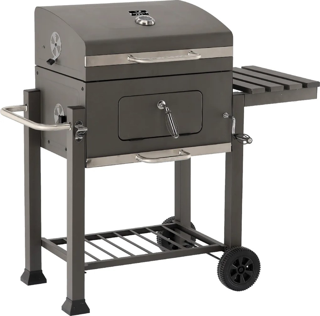 CH Záhradný gril na drevené uhlie s liatinovým roštom