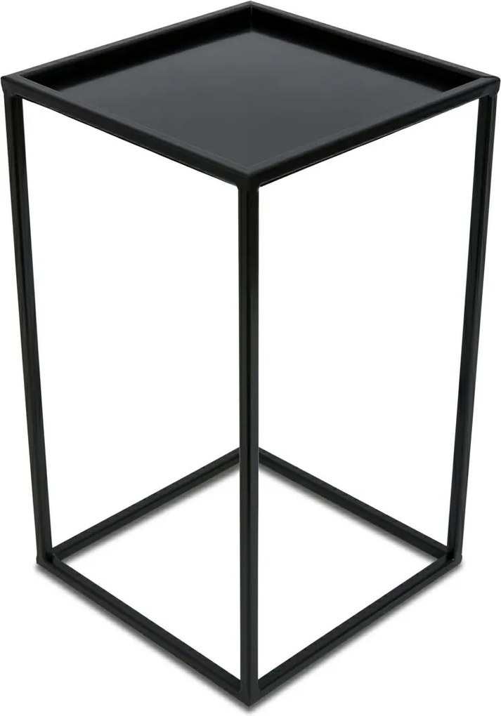 STOJAN NA KVETINÁČ SIMPLE 40X24X24 CM ČIERNA