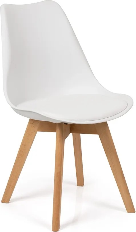 Noela Jedálenský set SCANDINAVIA 105 biely + 4x stolička SCANDINO biela