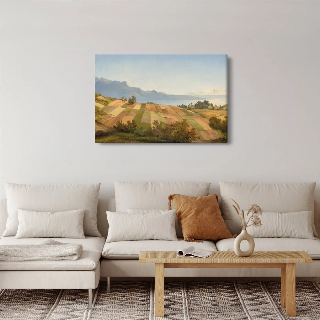 Obraz - Alexandre Calame, Swiss Landscape, reprodukcia (90x60 cm)