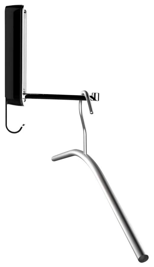 Čierny dvojitý skladací háčik Wenko Premium SIGMA