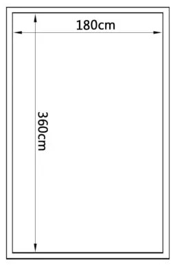 vidaXL Skleník, hliník 362x190x195 cm, 13,41 m³-