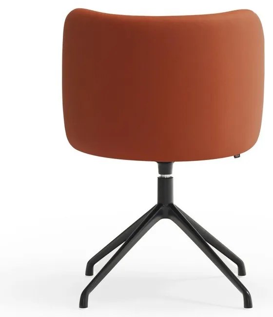 Oranžové čalúnené jedálenské kreslo Mogi – Teulat