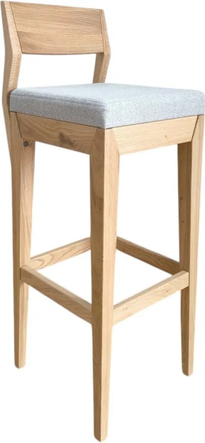 Barová stolička z masívu s operadlom, 36x40x103 cm Urban 04