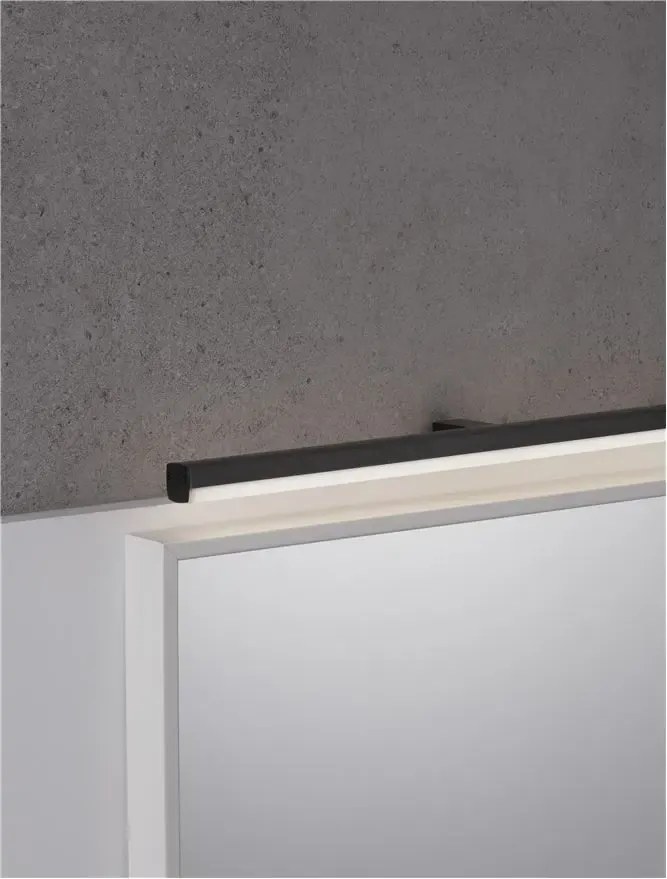 LED nástenné svietidlo Glim čierne