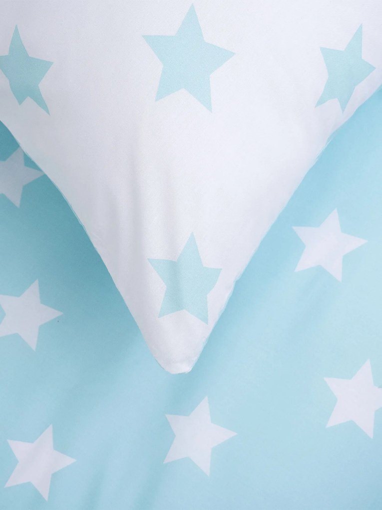 Francúzske bavlnené obliečky Renforcé – Estrelas mentolové