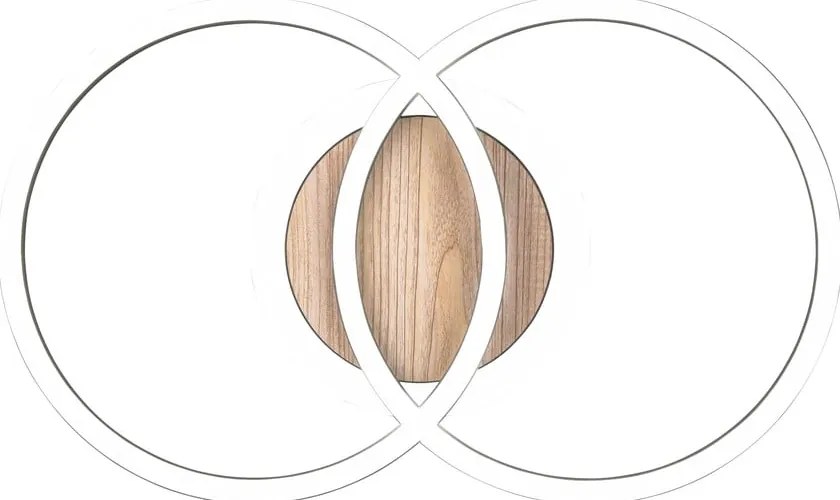 Čierno-hnedé LED stmievateľné stropné svietidlo 28x46 cm Giro – Trio