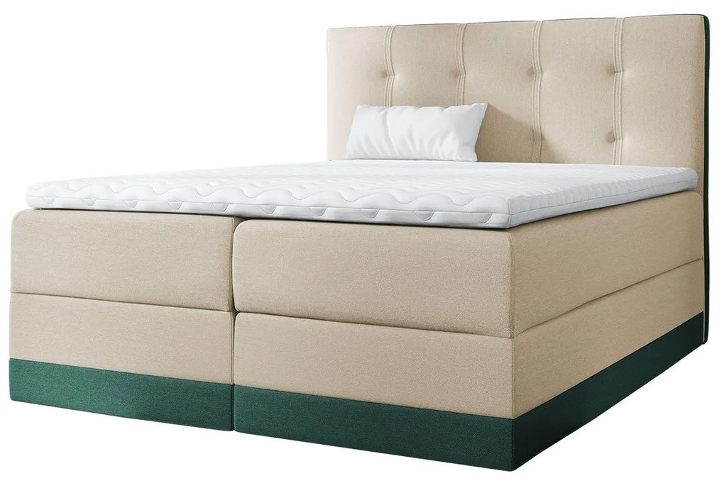 Kontinentálna posteľ Orlando, Rozmer postele: 180x200, Dostupné poťahy: Kameleon 04 + Kameleon 15