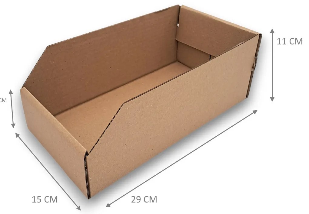 KARTON PAK Úložné boxy na oblečenie, organizéry do skrine EKO KARTON 15 x 30 cm