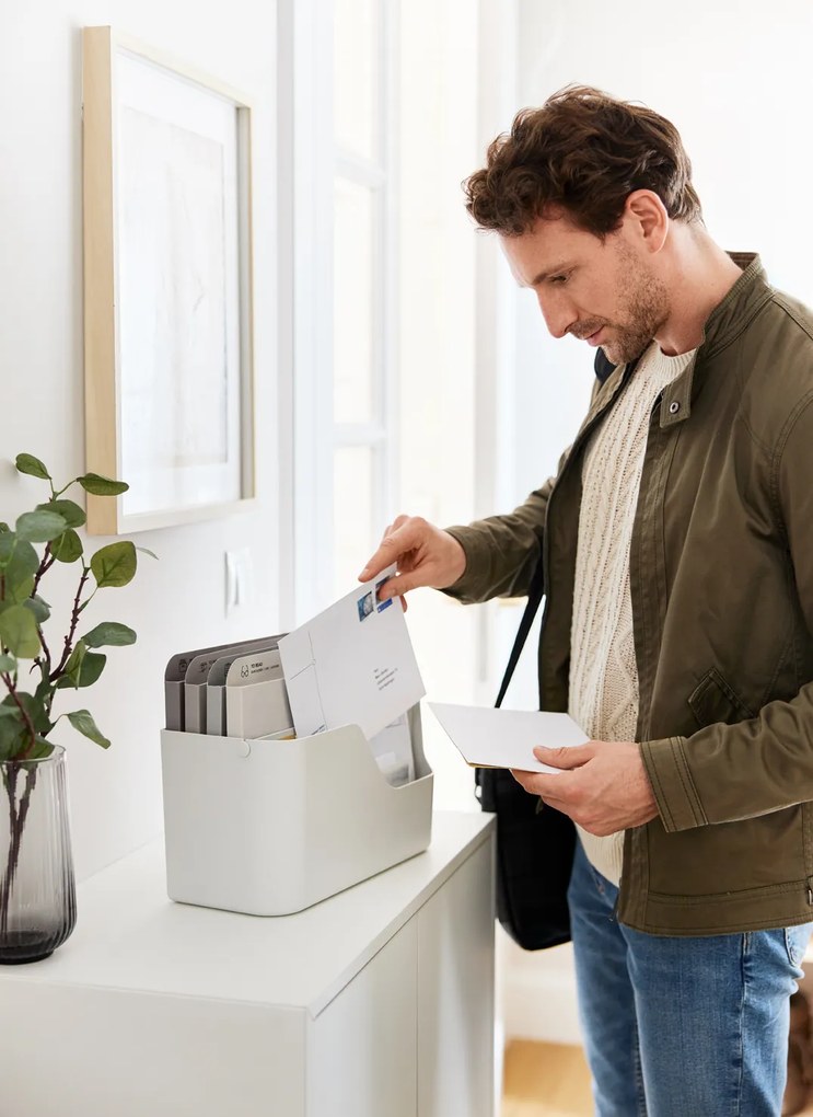 Rotho Organizér na dokumenty a prichádzajúcu poštu, myPAPER ORGANIZÉR - biely