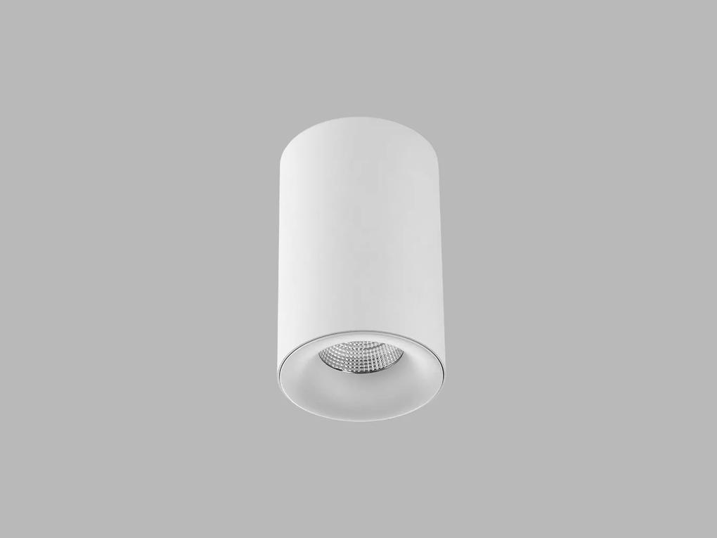 LED2 Bodové stropné LED osvetlenie TUBUS C, 9W, denná biela, okrúhle, biele