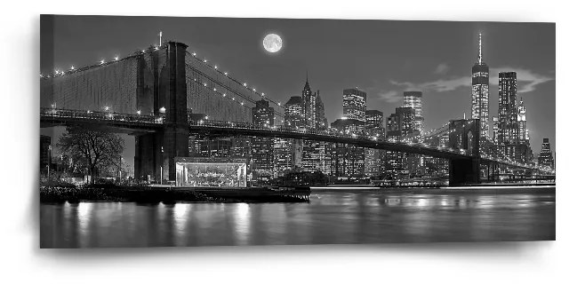 Sablio Obraz Nočný New York 2 - 110x50 cm