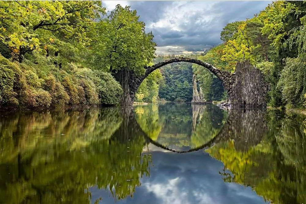 Vliesové fototapety, rozmer 375 cm x 250 cm, oblúkový most, DIMEX MS-5-0060