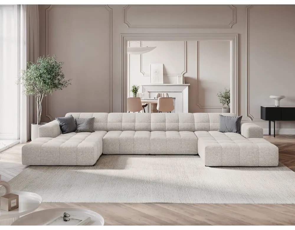 Svetlosivá rohová pohovka (do "U") Chicago – Cosmopolitan Design