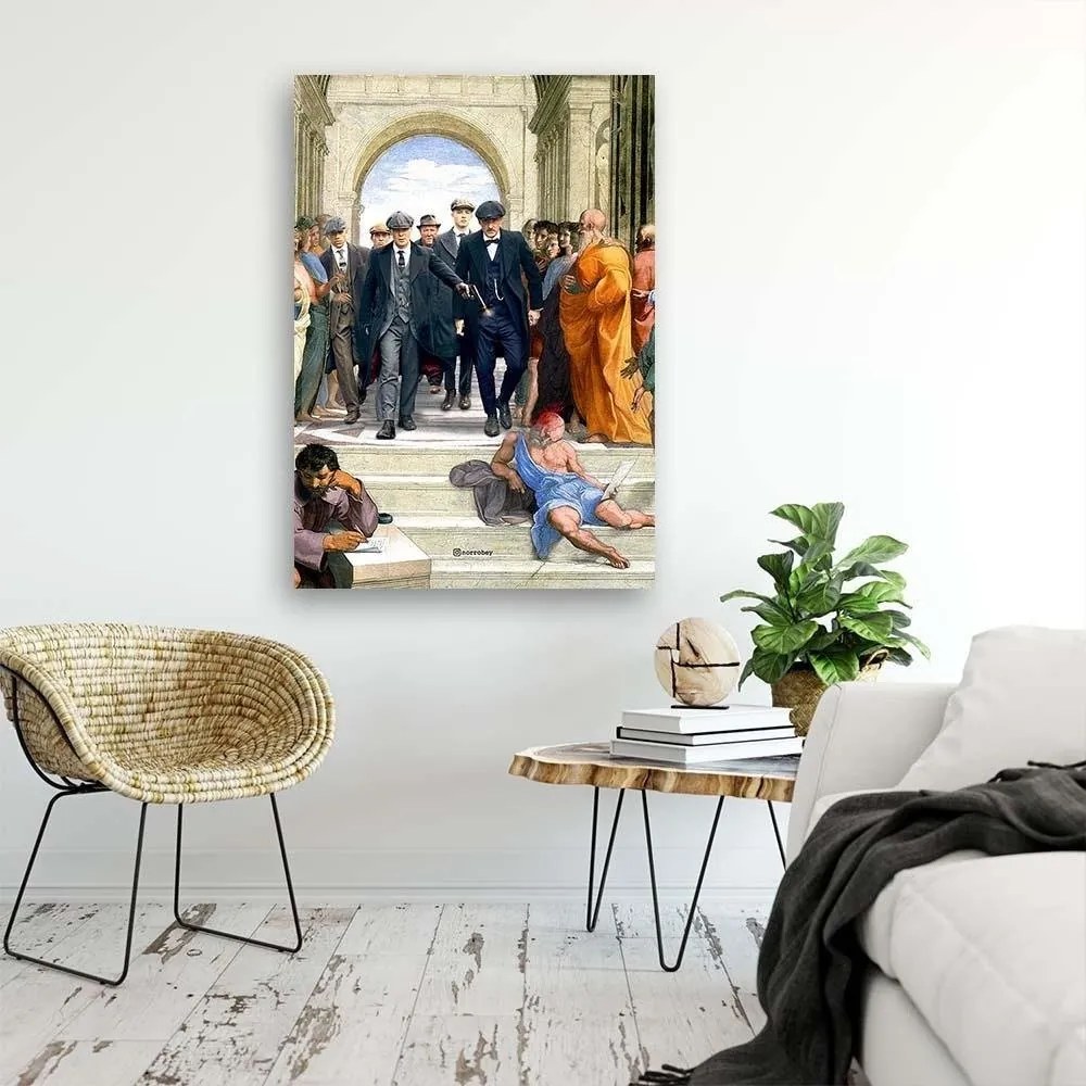Gario Obraz na plátne Peaky Blinders, antická koláž - Norrobey Rozmery: 60 x 90 cm