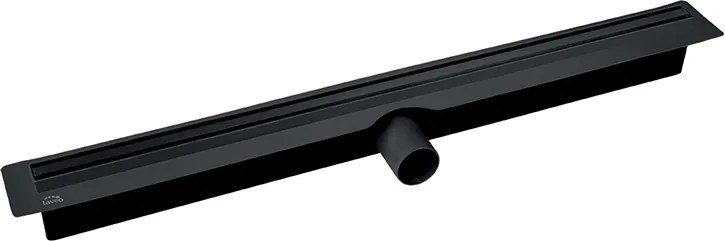 Laveo Sprchový odtokový žľab Slim 60 cm - COS_760D, čierna kartáčovaná
