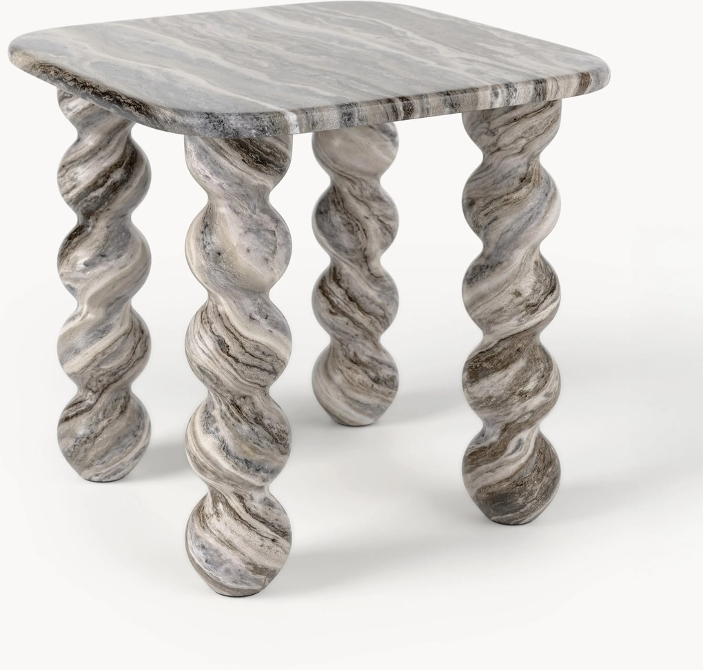 Mramorový pomocný stolík Lyndi