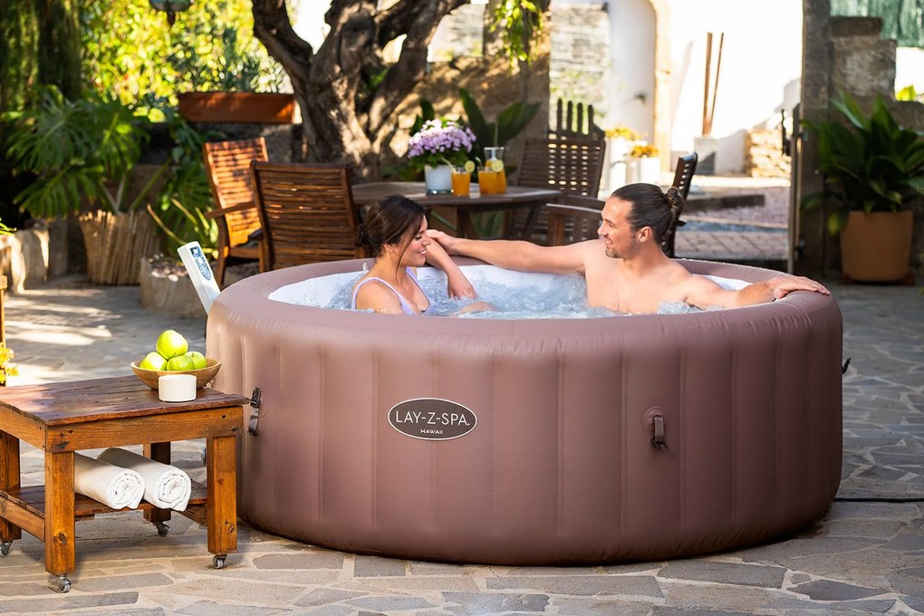 BESTWAY Lay-Z-Spa Hawaii EnergySense Smart AirJet Vírivka, 196 x 71 cm, 6 osôb 6001G