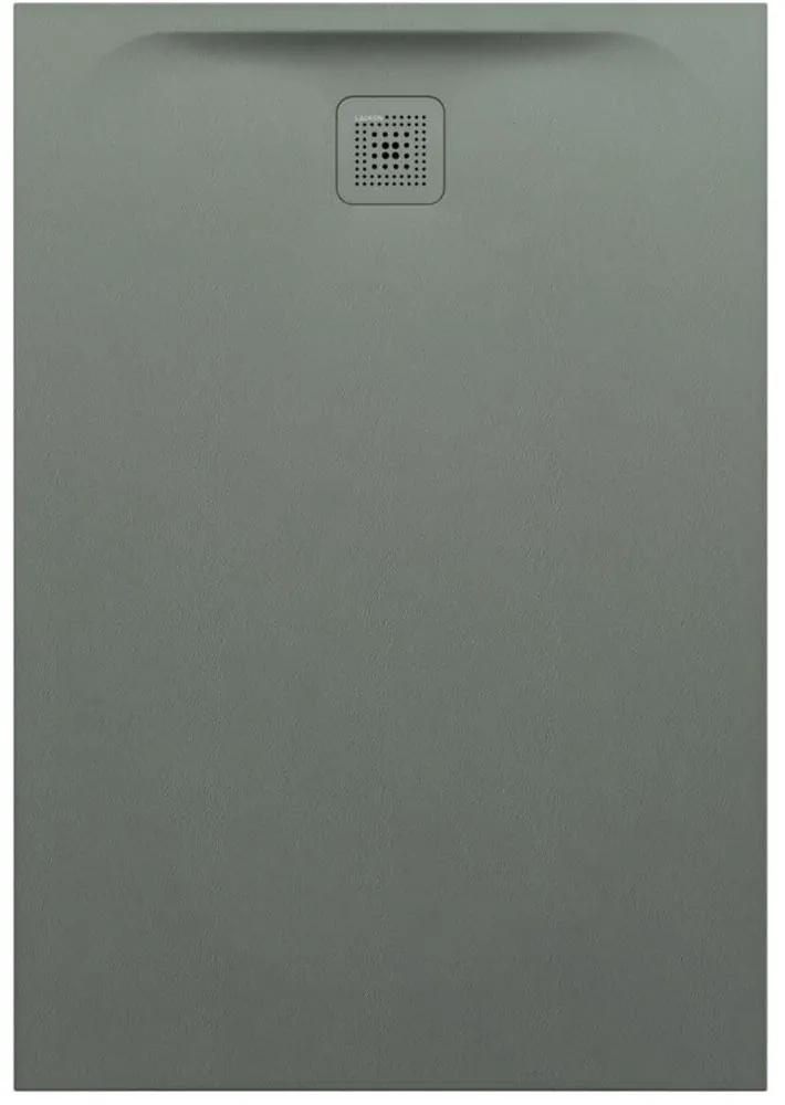 LAUFEN Pro obdĺžniková sprchová vanička z materiálu Marbond, odtok na kratšej strane, 1300 x 900 x 42 mm, betónová šedá, H2159580790001